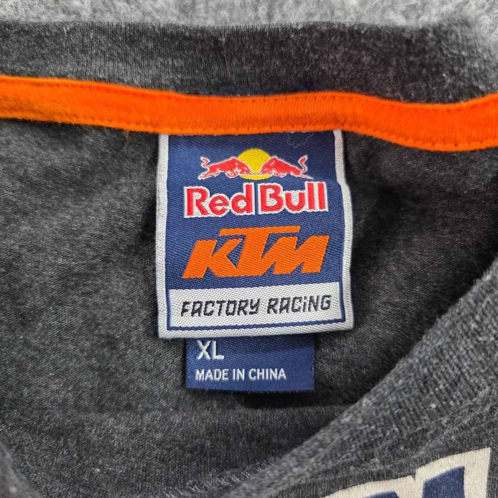 Red Bull KTM Factory Racing Marvin Musquin 25 T-Shirt XL Gray Motocross Mens Tee - Picture 5 of 10